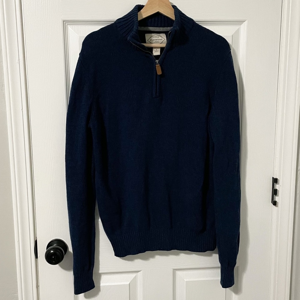 NEW St. John Bay Zip Up Sweater - size M